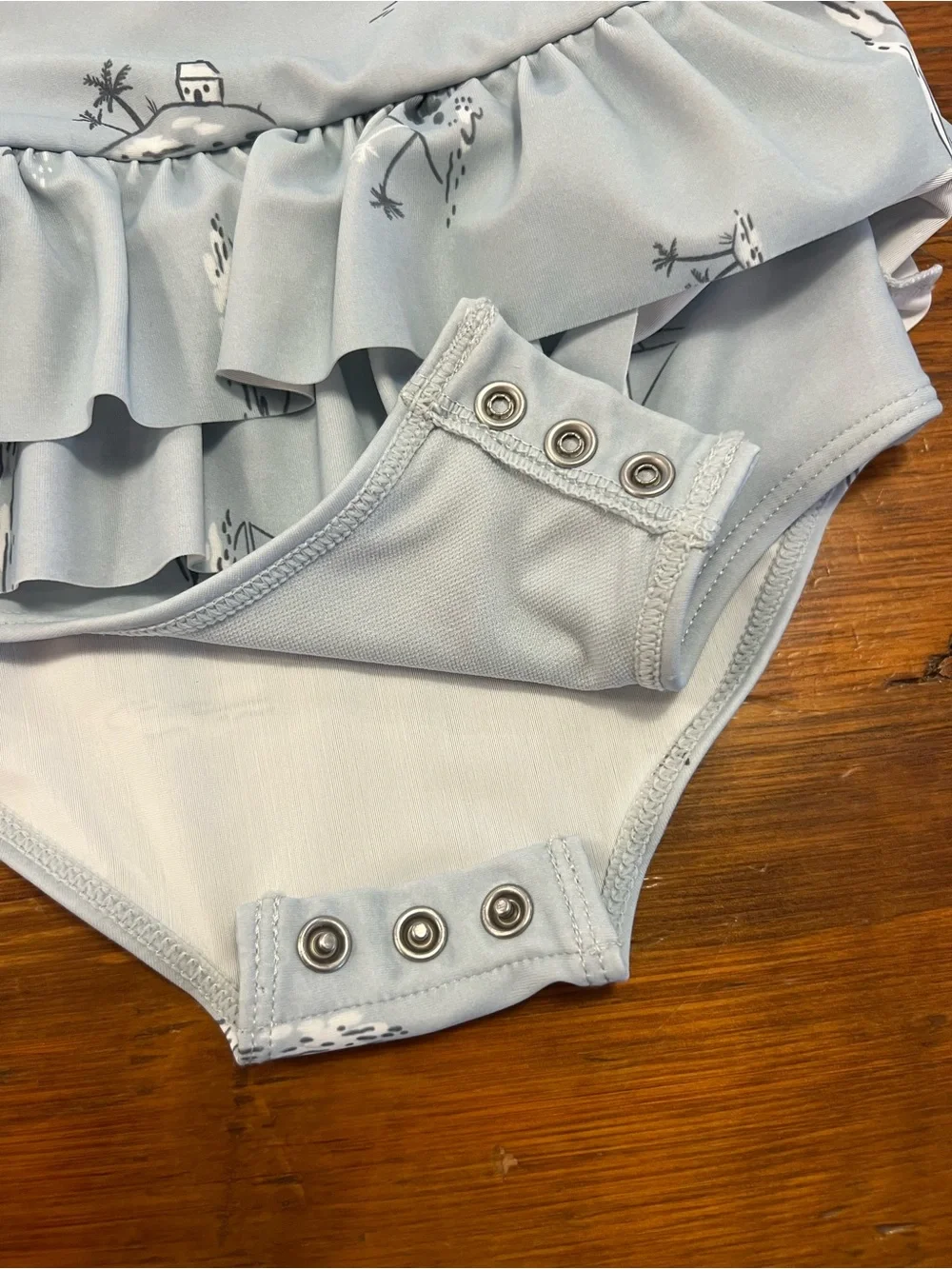 Carter's, Baby Girl Swimsuit with Ruffles, Size 9 months